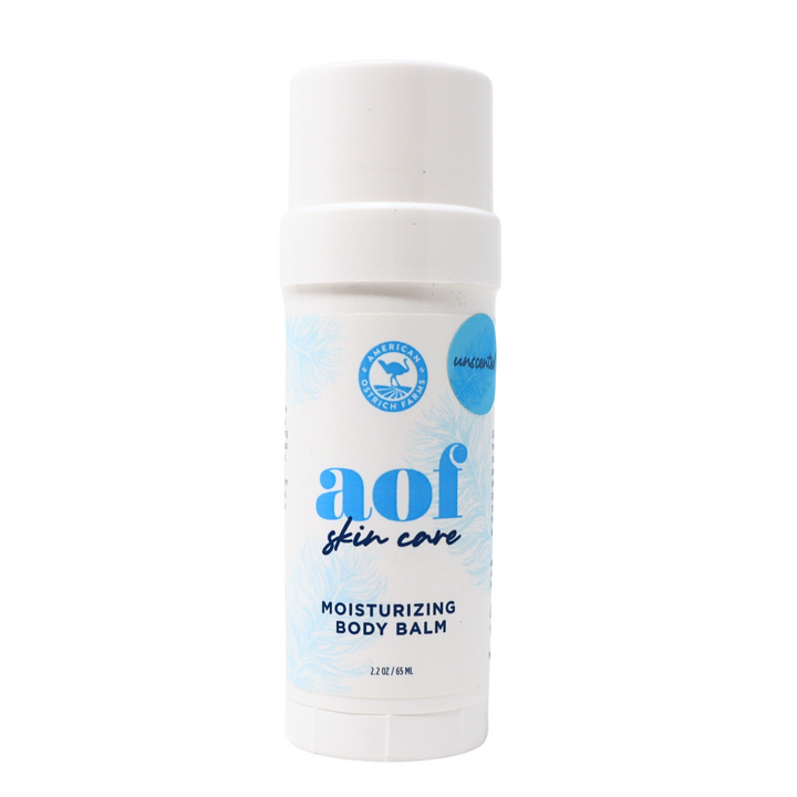 unscented ostrich oil body balm bottle
