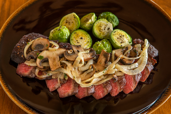 ostrich tenderloin with vegetables